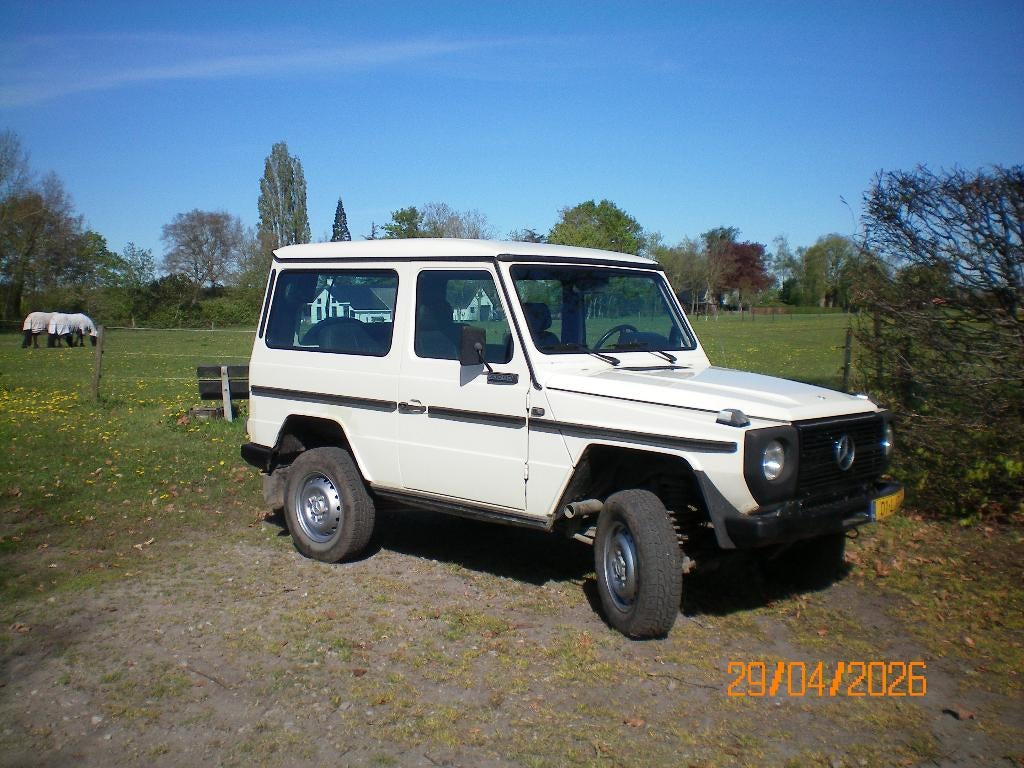 Mercedes-Benz Mercedes 1985 Wit 300gd, Auto's, Mercedes-Benz, Zwart, Leder, 1000 kg, Vierwielaandrijving
