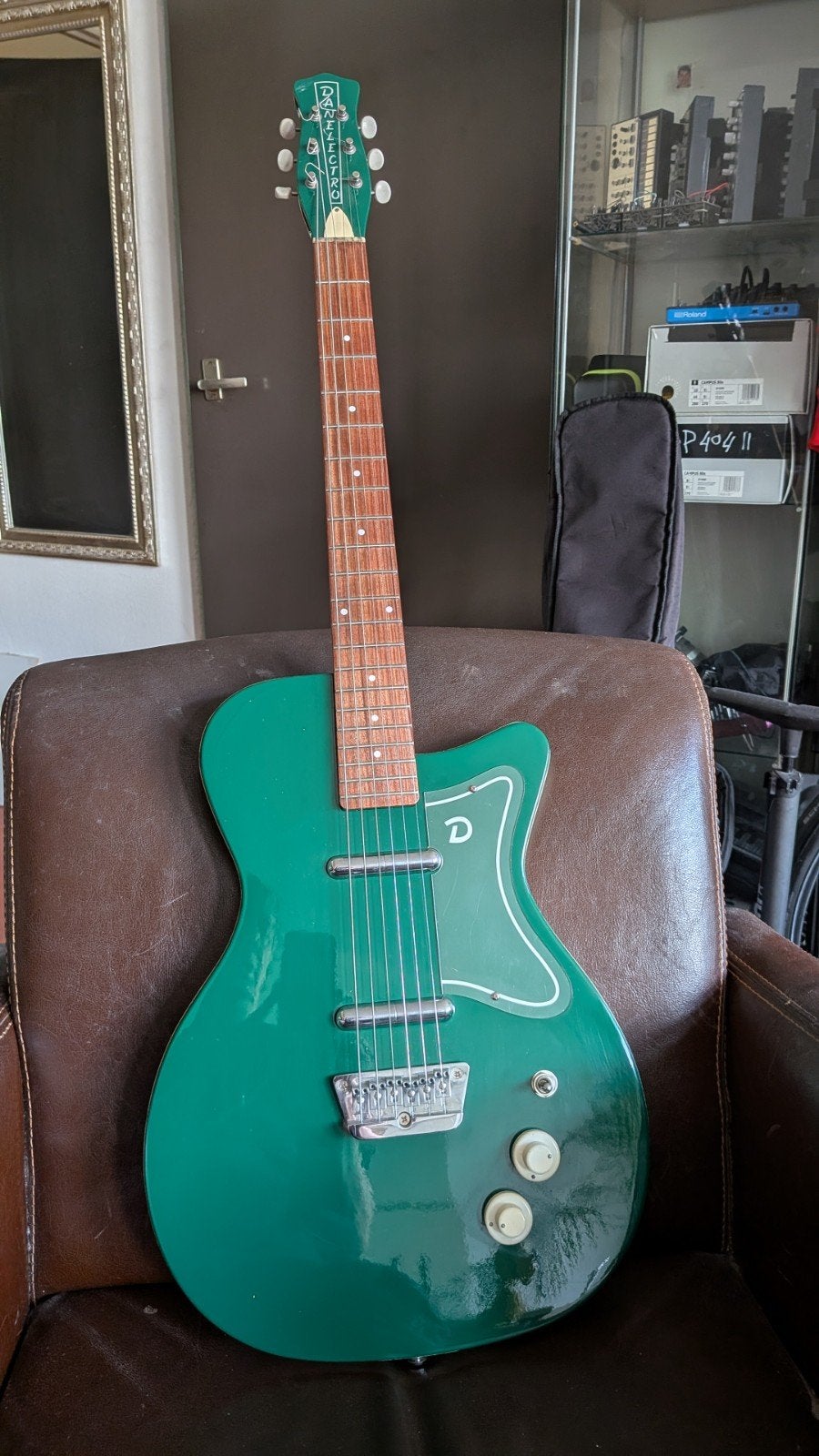 Danelectro 57 Jade, Ophalen, Zo goed als nieuw, Semi-solid body, Overige merken