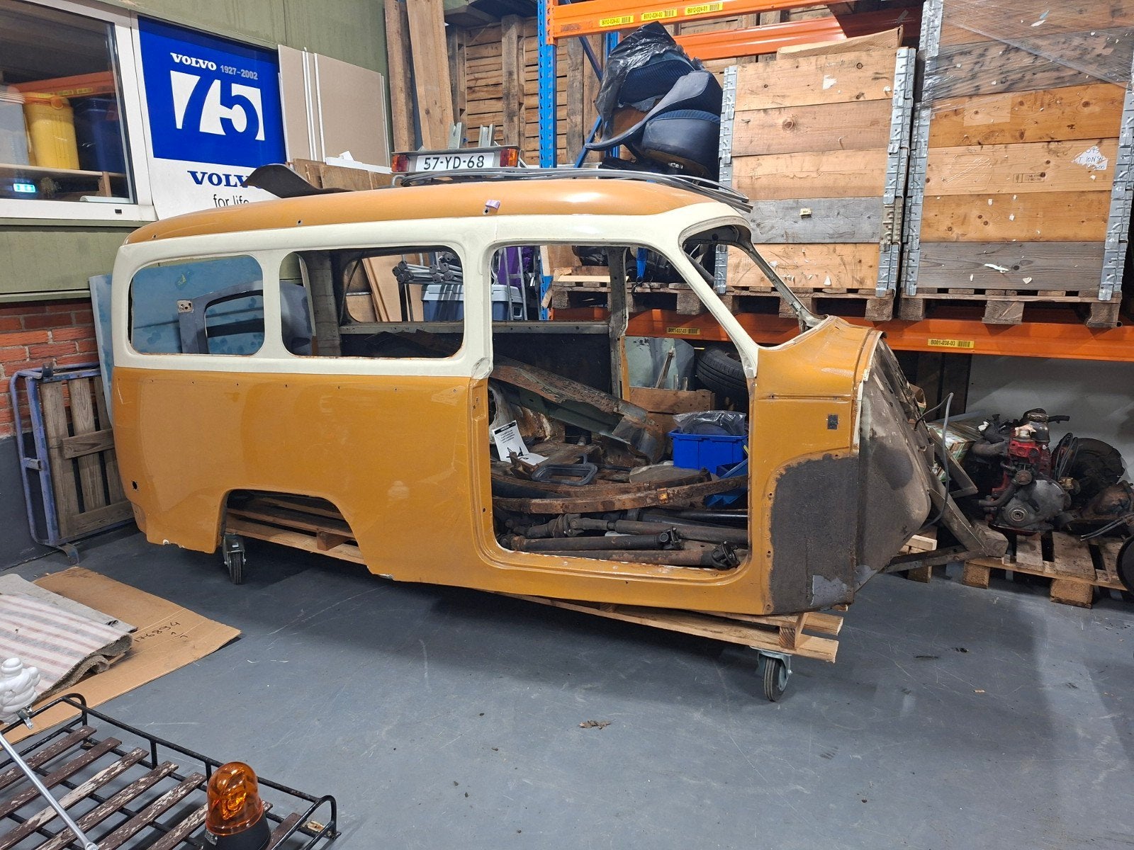 Volvo P210 Duett Carrosserie - Restauratieproject, Ophalen
