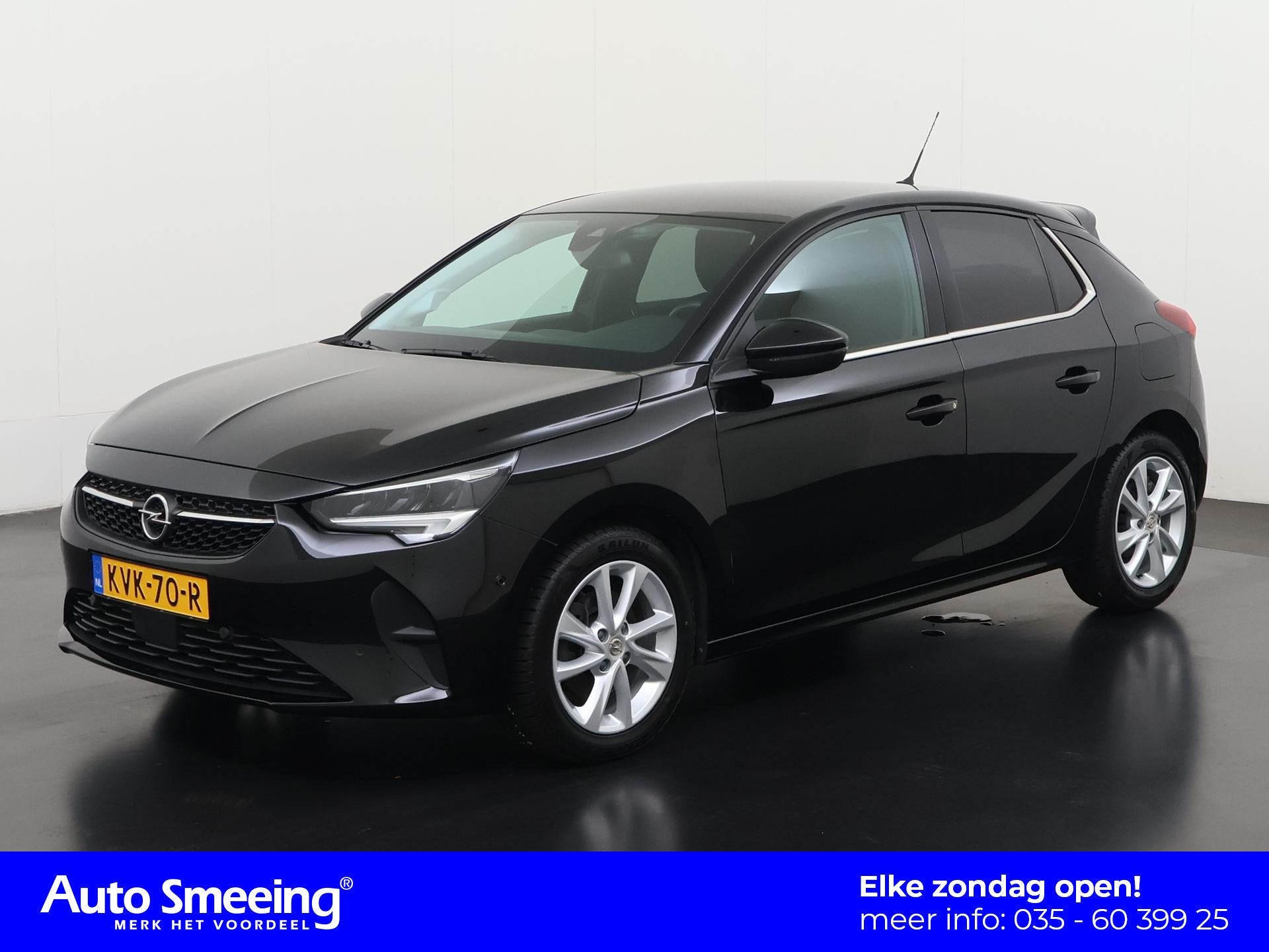 Opel Corsa 1.2 Elegance Automaat | Camera | Stoelverwarming, Stof, Gebruikt, Euro 6, Zwart