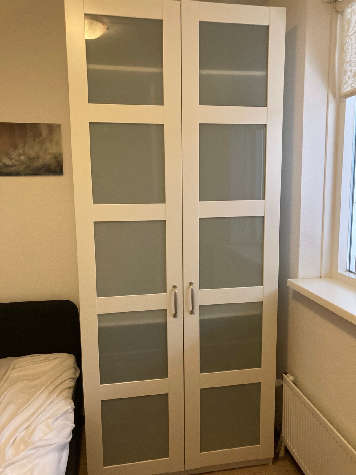 Kledingkast Wit 100 cm breed, Huis en Inrichting, Kasten | Kledingkasten, Gebruikt, 100 tot 150 cm, 200 cm of meer, 50 tot 75 cm