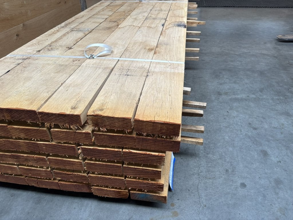 5x15 CM frans eiken fijnbezaagd div lengte op voorraad, Nieuw