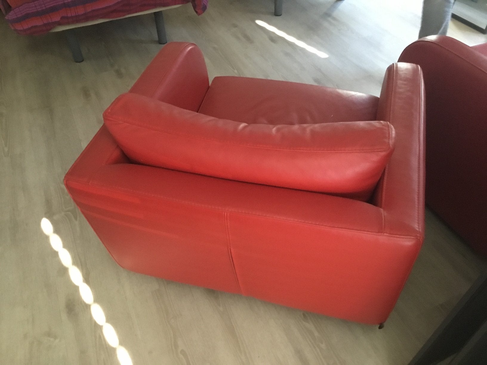 2 fauteuils  nieuw. Draaivoet echt leer, Ophalen of Verzenden, Zo goed als nieuw