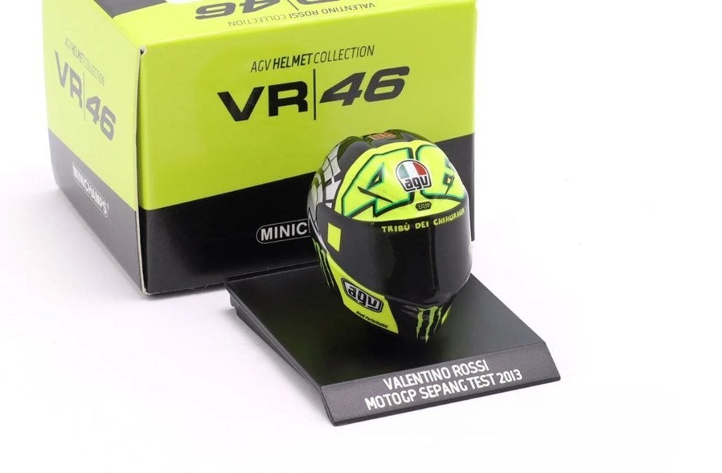 Valentino Rossi AGV helm test Sepang 2013 1:10, Aachen, Overige typen, Nieuw, Ophalen of Verzenden