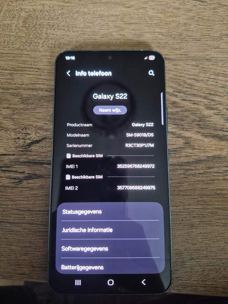 Samsung S22 256GB Donkerblauw, Ophalen, Gebruikt, Blauw, Galaxy S22