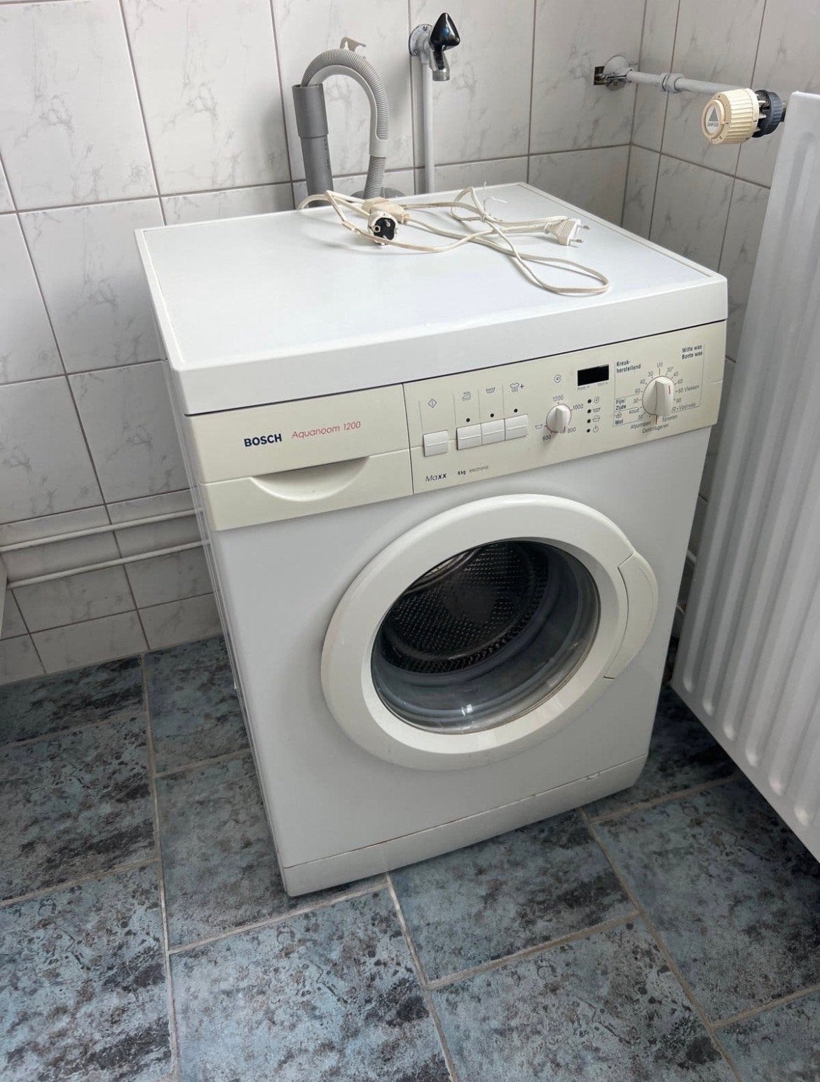 Bosch Aquanoom 1200 Wasmachine - Voorlader, Gebruikt, Ophalen of Verzenden, Voorlader, 85 tot 90 cm