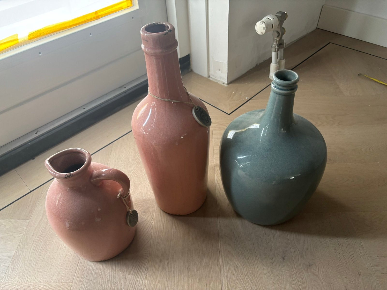 Set van 3 vazen in nieuwstaat, 25-45 cm hoog, Ophalen