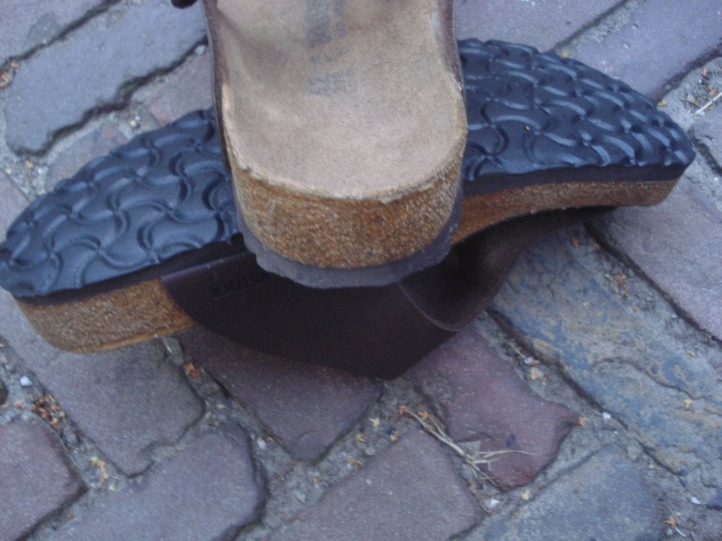 BIRKENSTOCK RAMSES BRUIN 42 NU GRATIS VERZENDING PER POST, Slippers, Bruin, Verzenden, Zo goed als nieuw