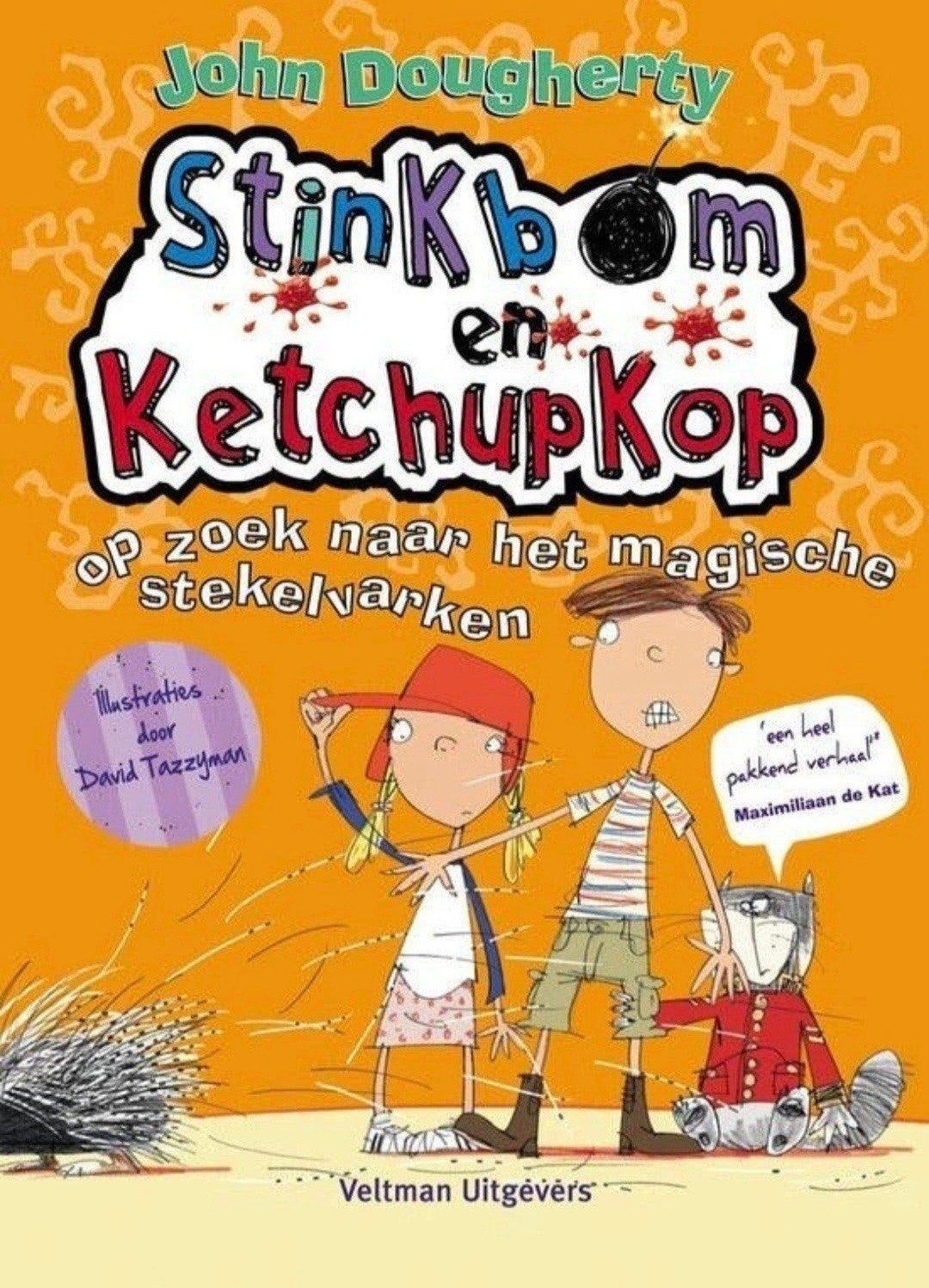 Stinkbom en Ketchupkop op zoek naar magische stekelvarken, Verzenden, Zo goed als nieuw