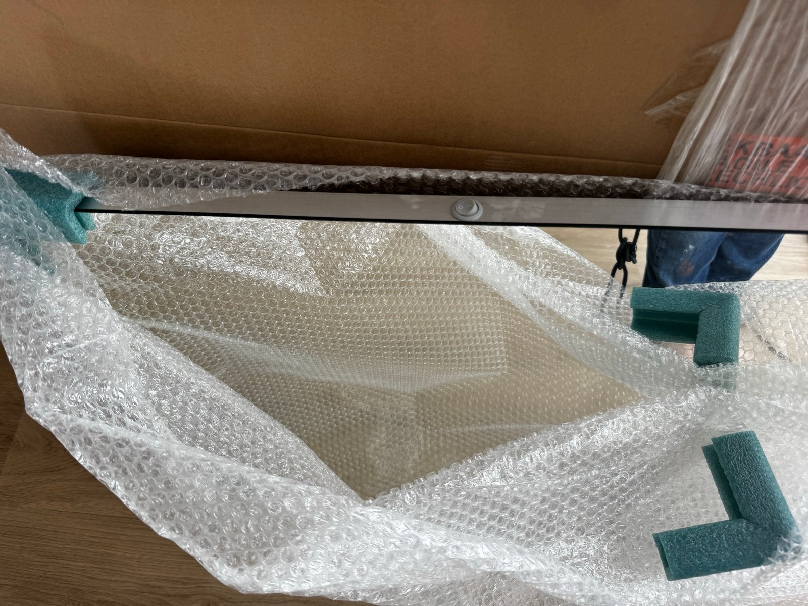 Looox B-Line Spiegel 80x65 cm met Anticondens, Ophalen, Overige typen, Nieuw, 50 tot 100 cm