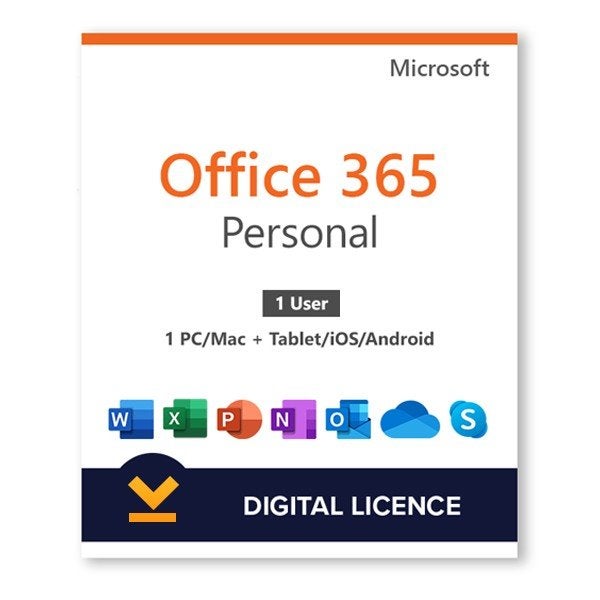Microsoft Office 365 Personal - Digitale Licentie - 1 Jaar, Computers en Software, Office-software, Nieuw, Android, iOS, MacOS