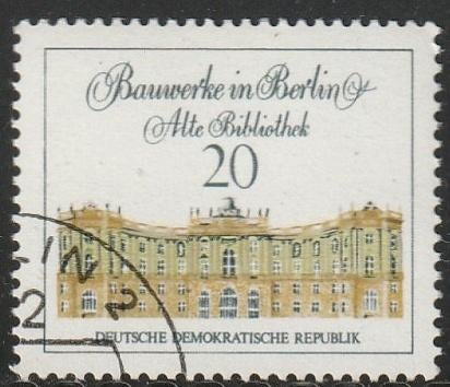 DDR 1971 1663 Oude Bibliotheek, Gest, Ophalen of Verzenden, DDR, Gestempeld