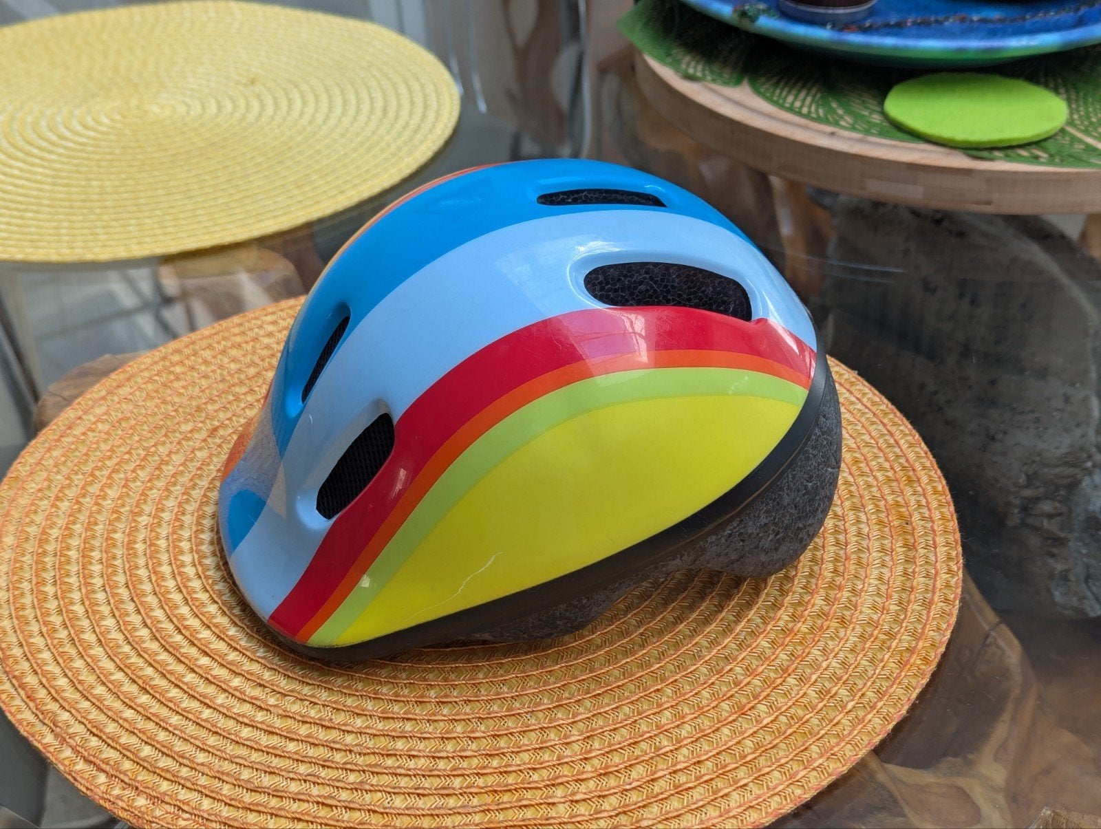 Peuter fietshelm Polisport Rainbow B007 XXS 44-48cm, XXS, Gebruikt, Jongen of Meisje, Ophalen of Verzenden