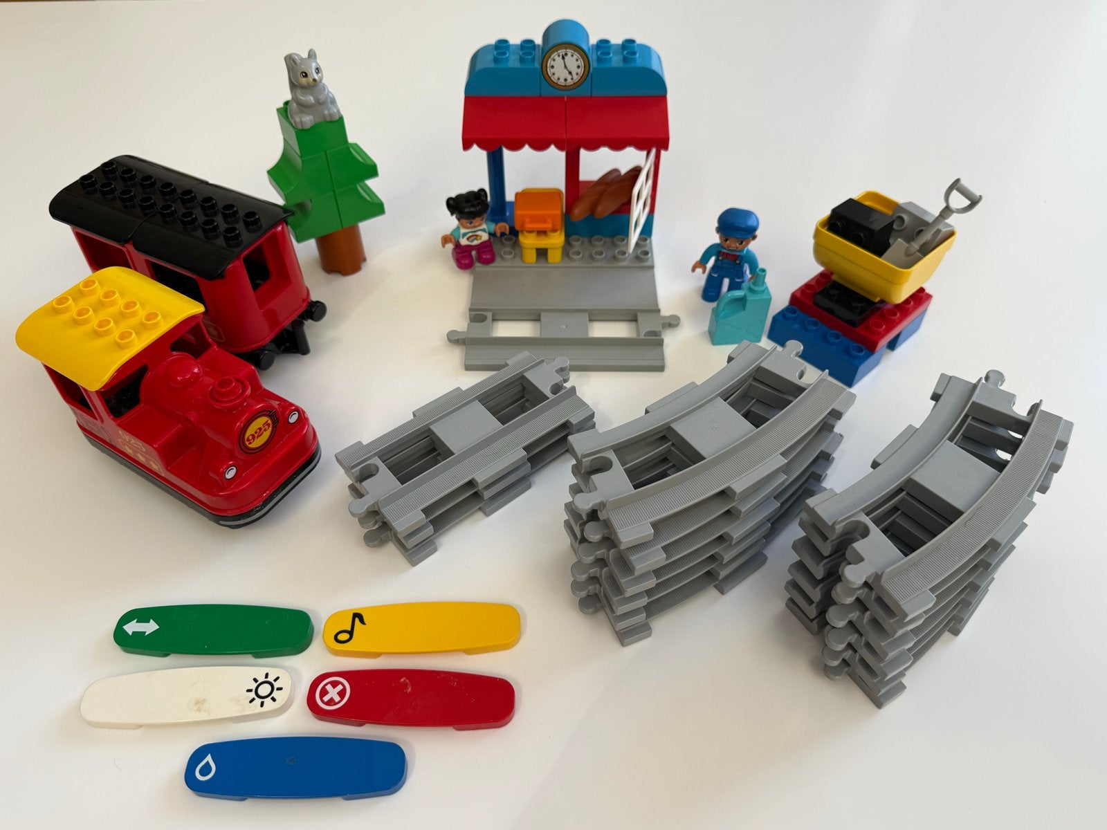 LEGO DUPLO Elektrische trein (10874) met uitbreidingen, Kinderen en Baby's, Speelgoed | Duplo en Lego, Gebruikt, Overige thema's