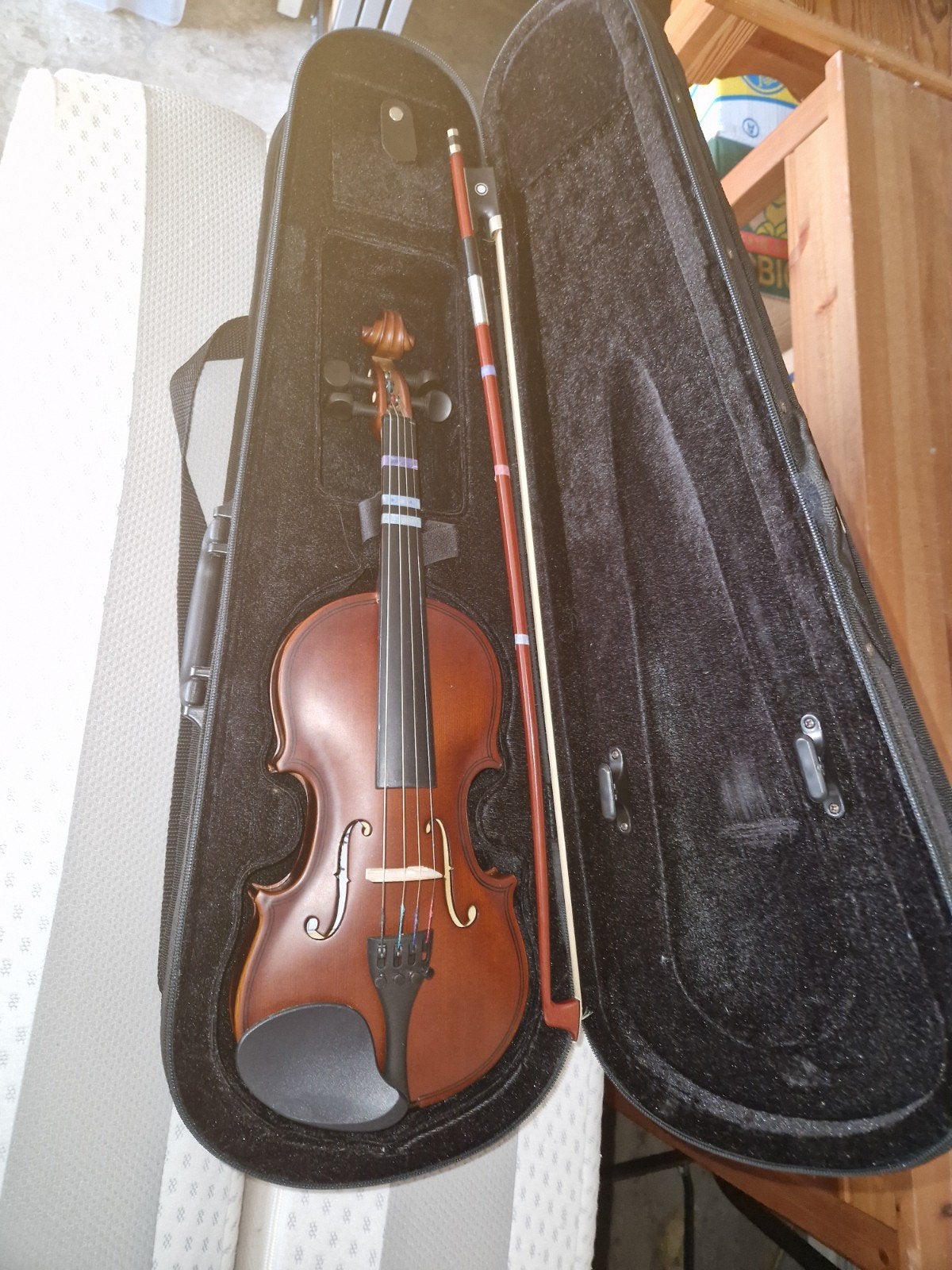 Viool met koffer en strijkstok - Zo goed als nieuw, Muziek en Instrumenten, Overige formaten, Viool, Ophalen of Verzenden, Zo goed als nieuw