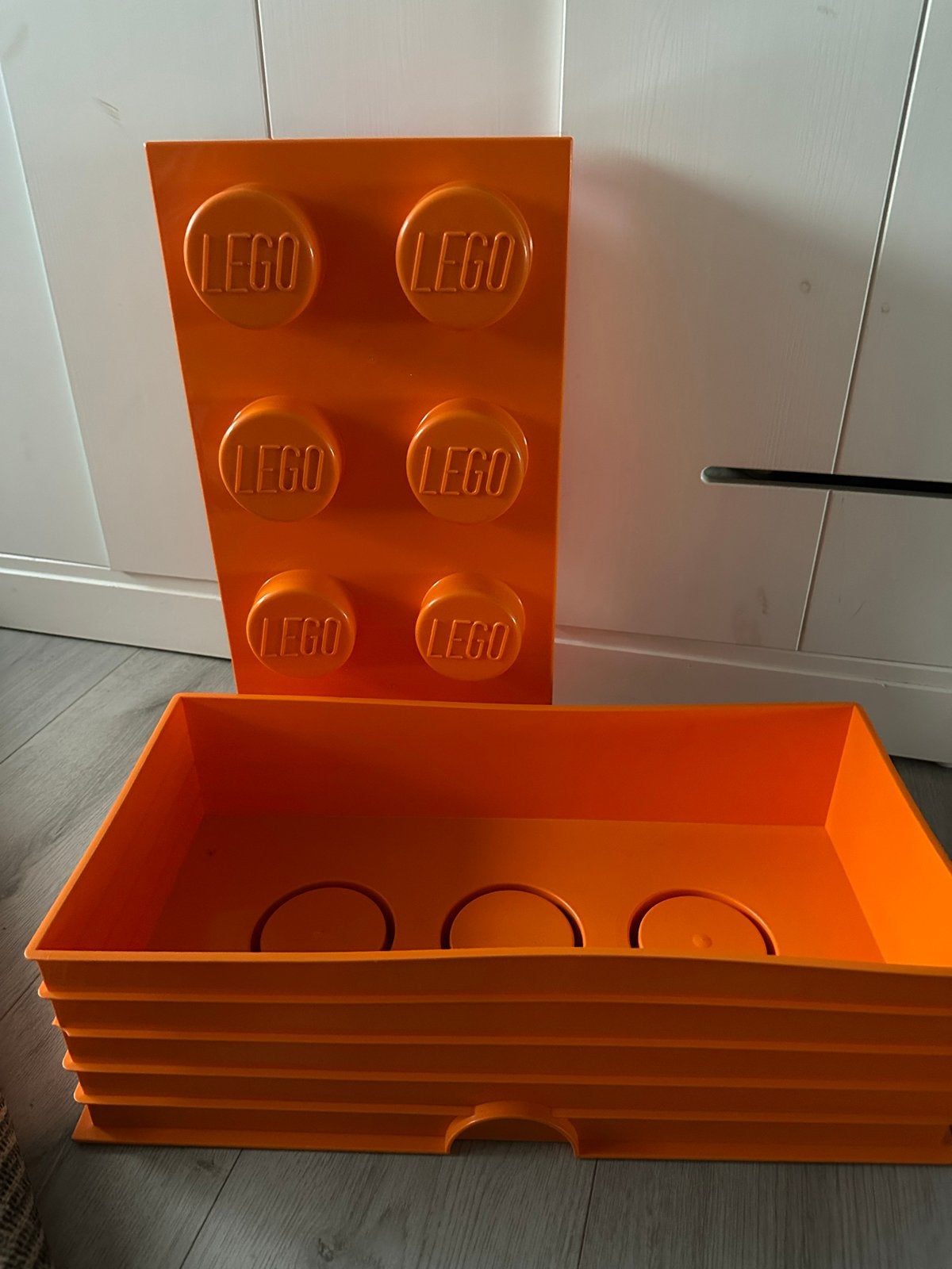 Lego opbergdoos oranje - 8 noppen, Ophalen of Verzenden, Zo goed als nieuw, Overige merken
