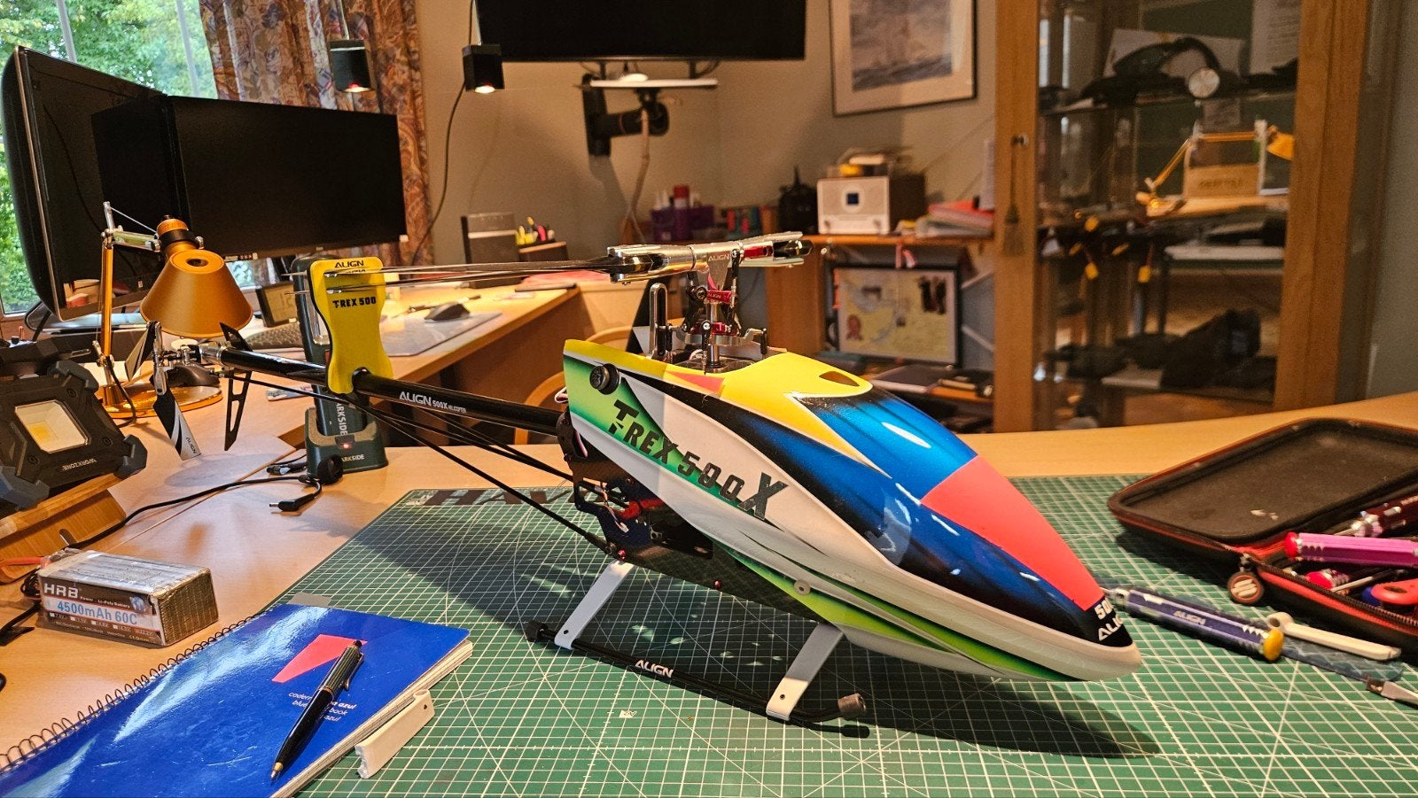 Align Trex 500X, Ophalen