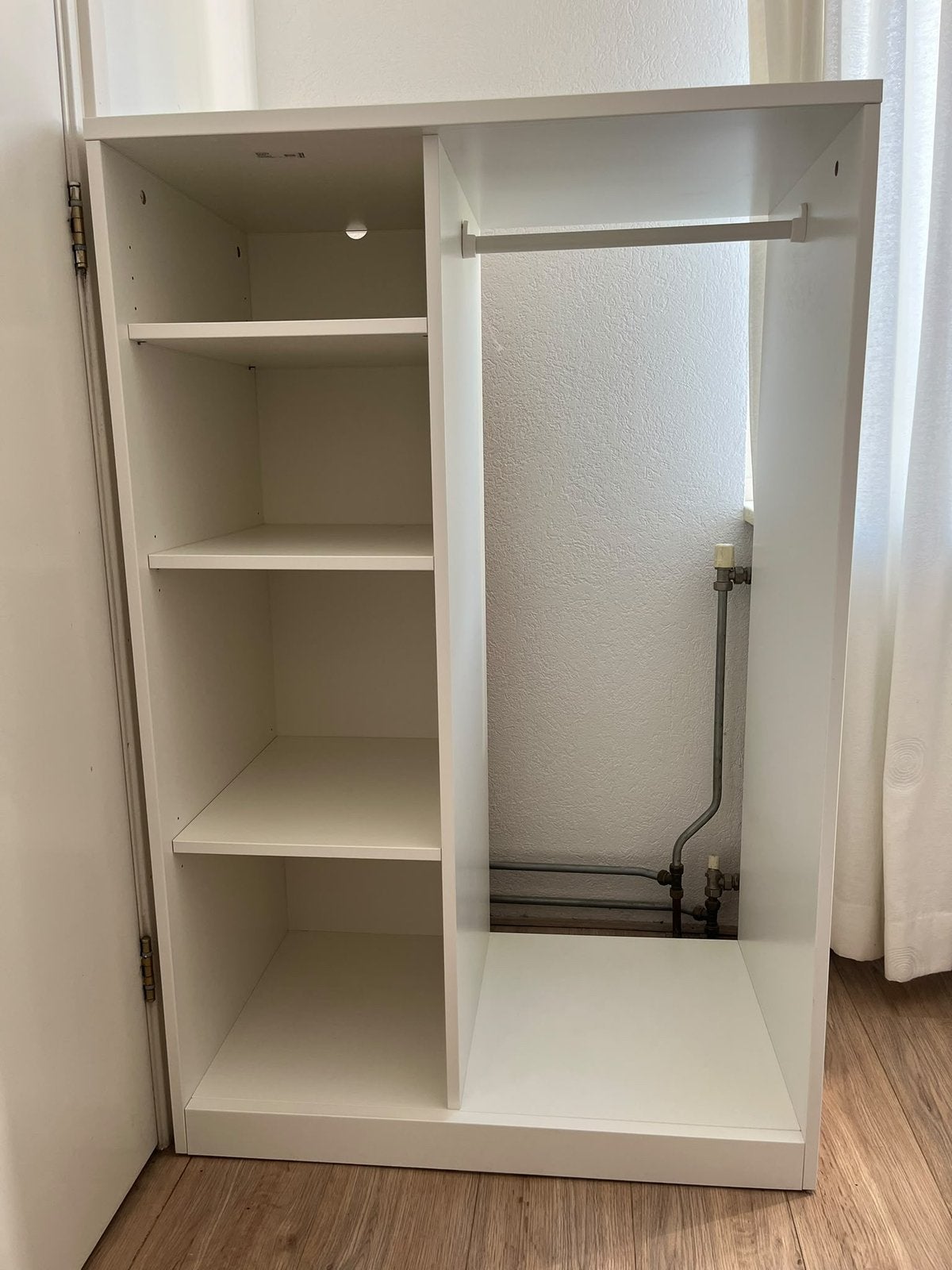 Ikea SVYDE open wardrobe wit, Ophalen, 50 tot 100 cm, Zo goed als nieuw, Minder dan 100 cm