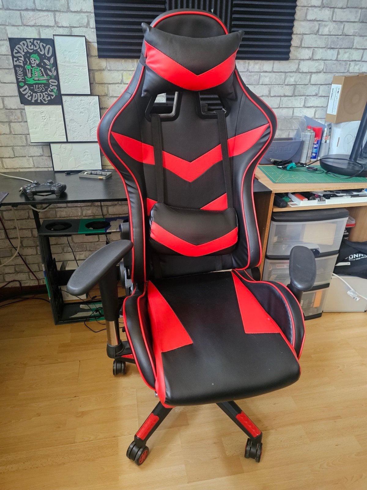 Gaming chair, Gebruikt, Zwart, Ophalen of Verzenden, Gaming bureaustoel