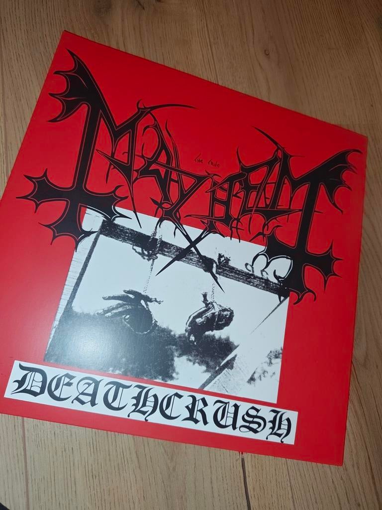 Mayhem death crush lp, Ophalen of Verzenden, 1980 - 1989, Zo goed als nieuw, 12 inch
