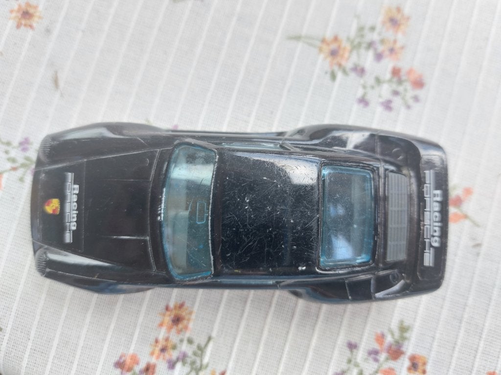 BLACK 4 INCH 1986 Racing Porsche 959 Burago 4161 1/43, Ophalen of Verzenden, Gebruikt