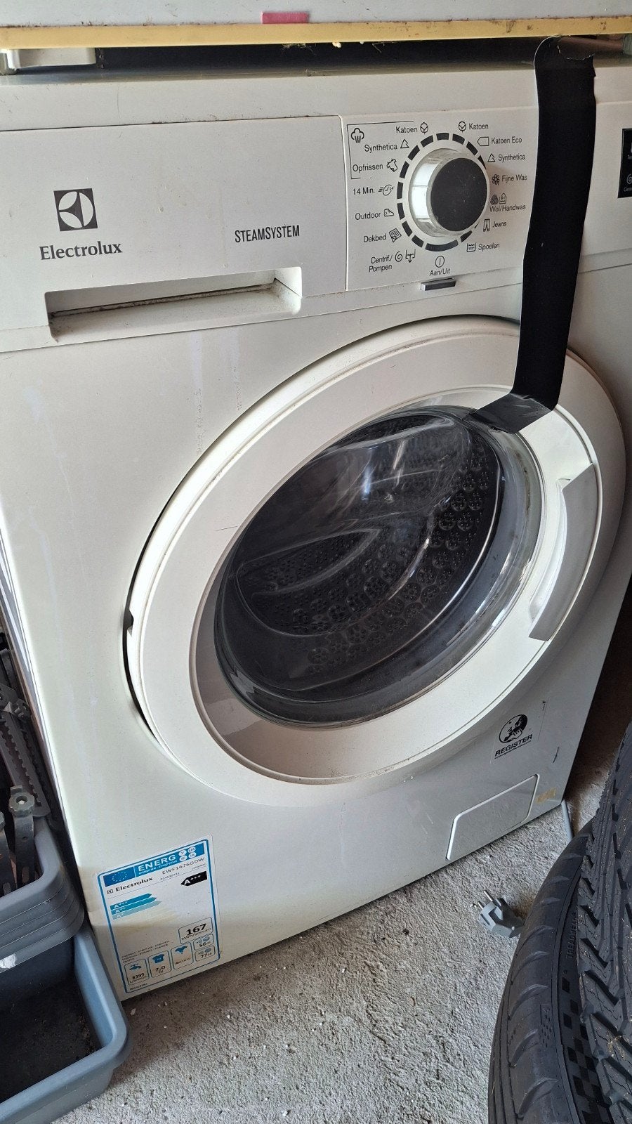 Wasmachine, Witgoed en Apparatuur, Ophalen, 1200 tot 1600 toeren, 85 tot 90 cm
