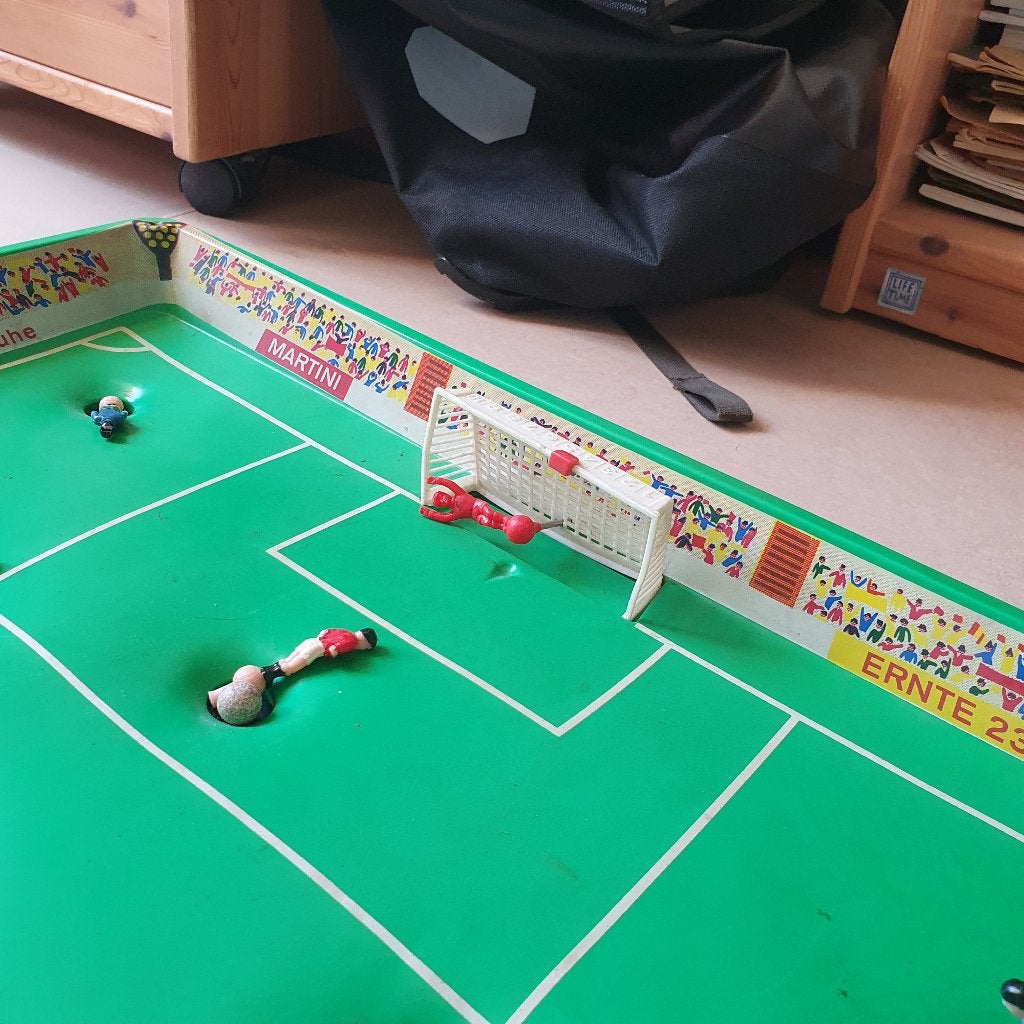 Vintage tafelvoetbalspel, Ophalen, Gebruikt