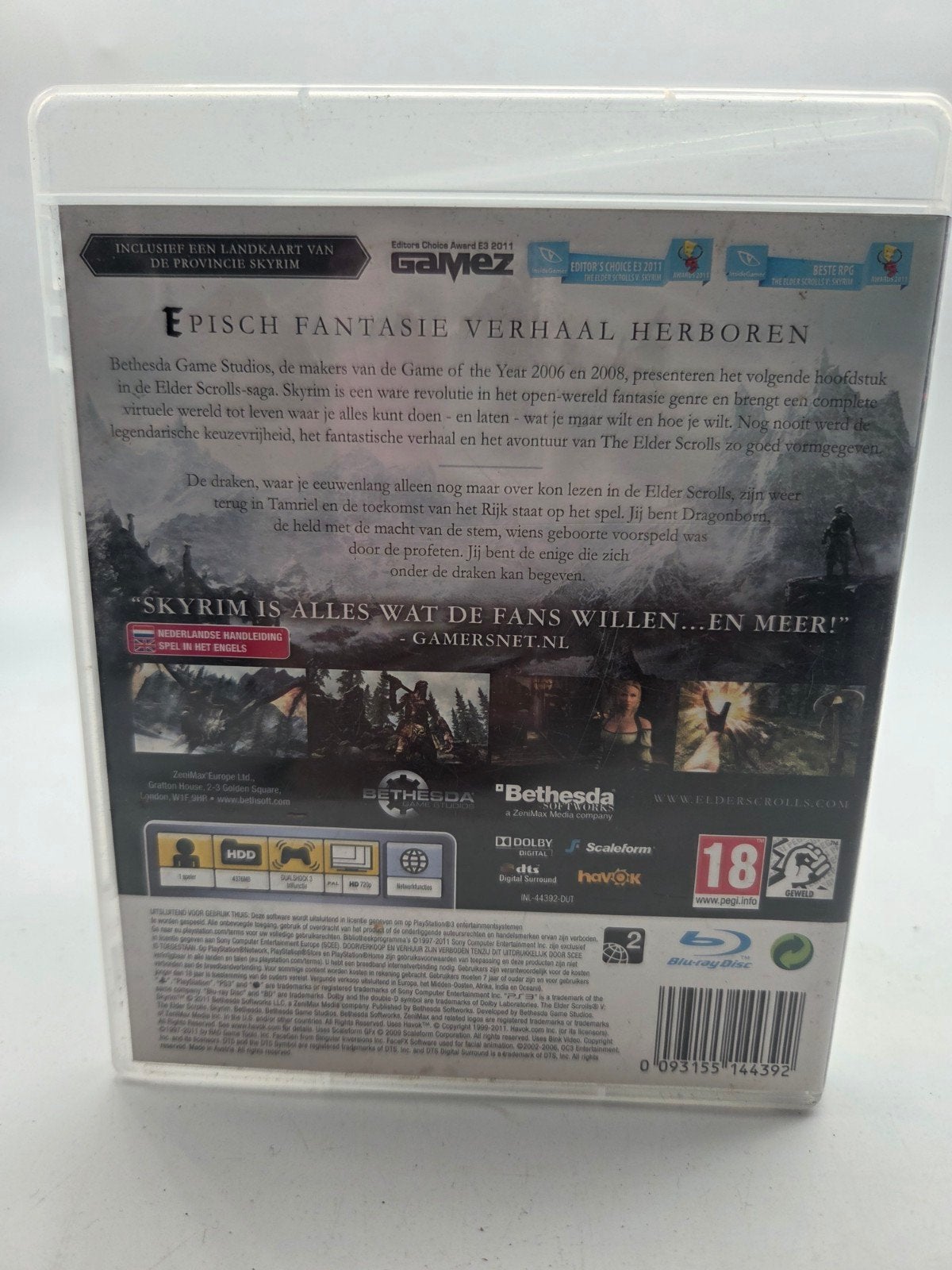 The Elder Scrolls V: Skyrim (PS3), Spelcomputers en Games, 1370 Piccard Dr, Rockville, MD 20850, USA, Gebruikt, Vanaf 18 jaar