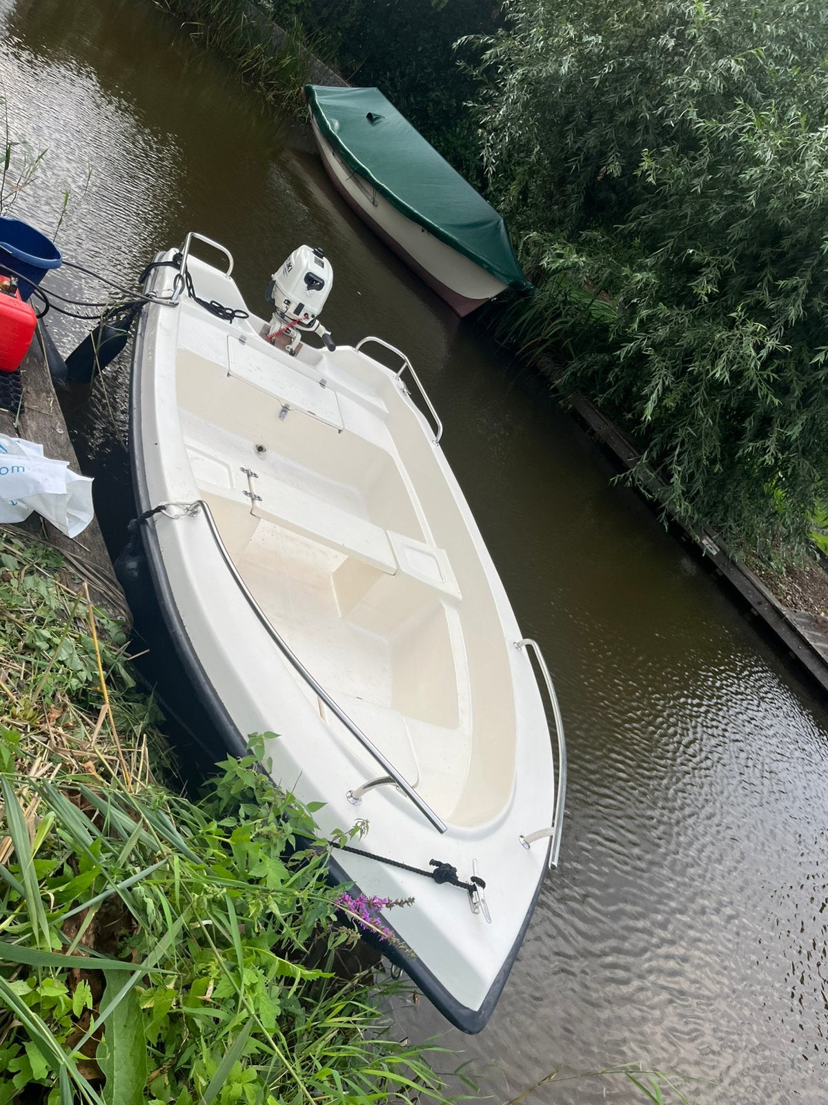 Blauw witte kunststof boot 360 cm, Watersport en Boten, Accessoires en Onderhoud, Ophalen, Gebruikt, Overige typen