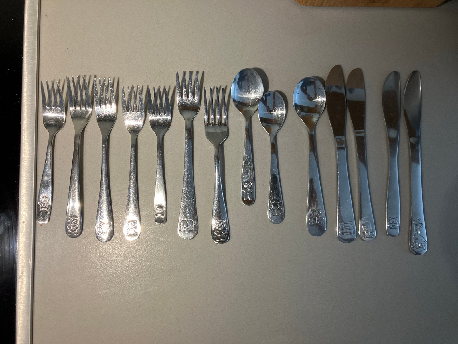 Bestekset voor kinderen met leuke figuren, Ophalen, Nieuw