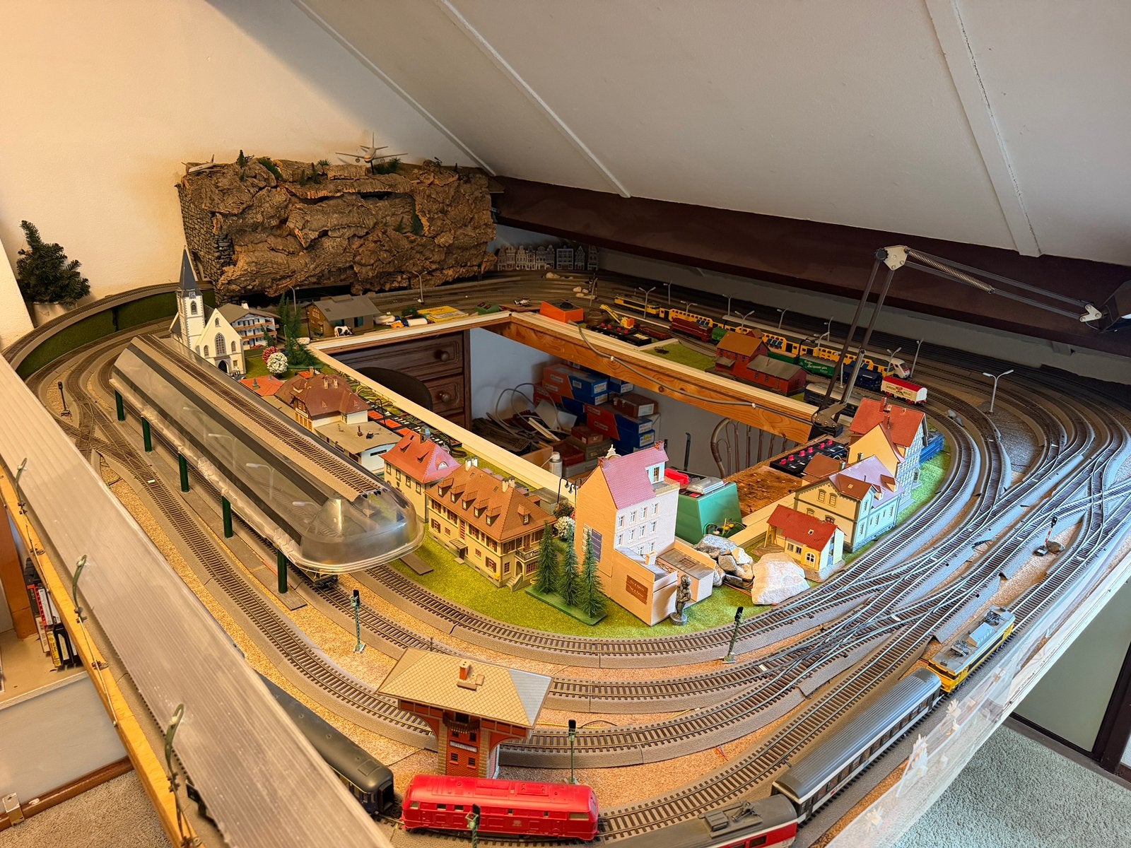 Modeltreinbaan compleet, Gebruikt, Gelijkstroom, Rails, Ophalen of Verzenden