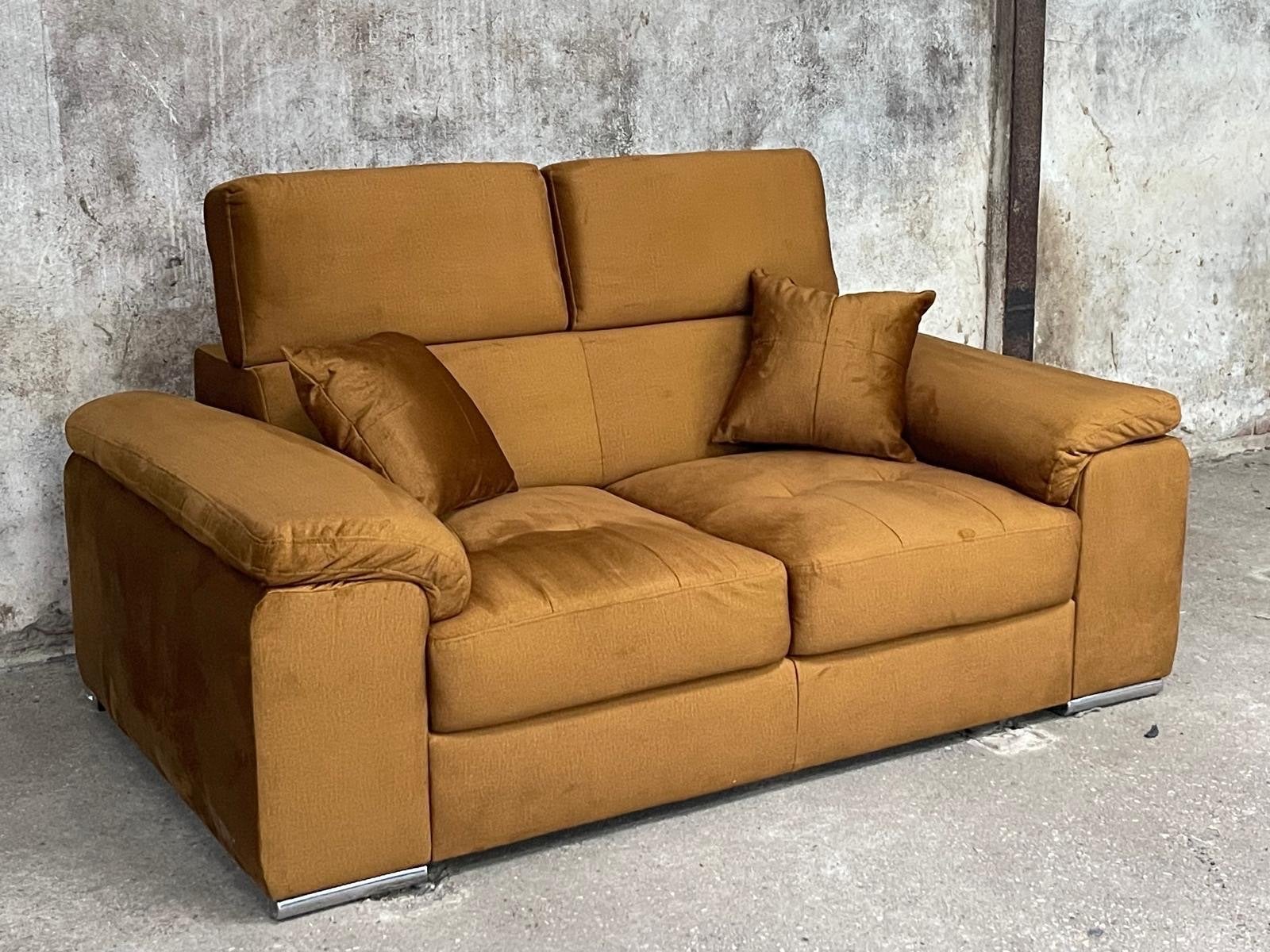 Naduvi confidential velvet tweezits bank, Gebruikt, 150 tot 200 cm, Tweepersoons, 75 tot 100 cm