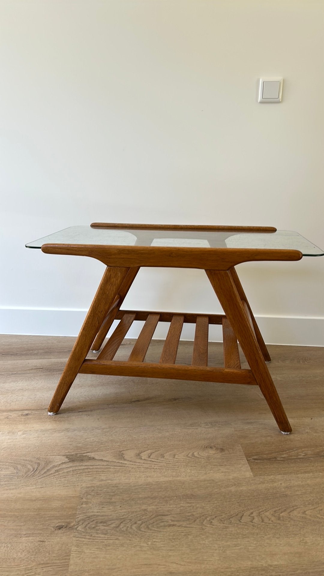 Cesare Lacca Salontafel jaren 50/60, Huis en Inrichting, Tafels | Bijzettafels, Gebruikt, 75 cm of meer, Rechthoekig, Retro/vintage