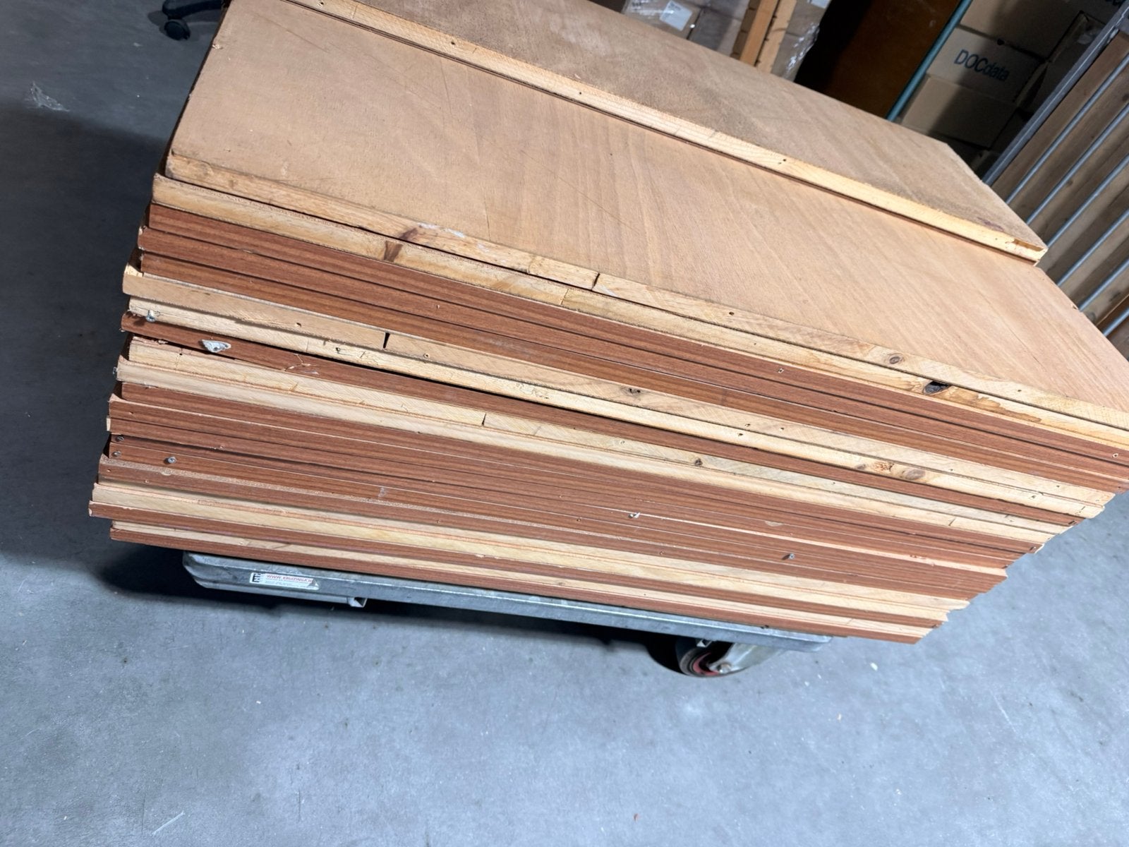 43 ex. Planken, meubelplaat 101 cm x 29 cm, Doe-het-zelf en Verbouw, Ophalen, Gebruikt, Minder dan 25 mm, Plank