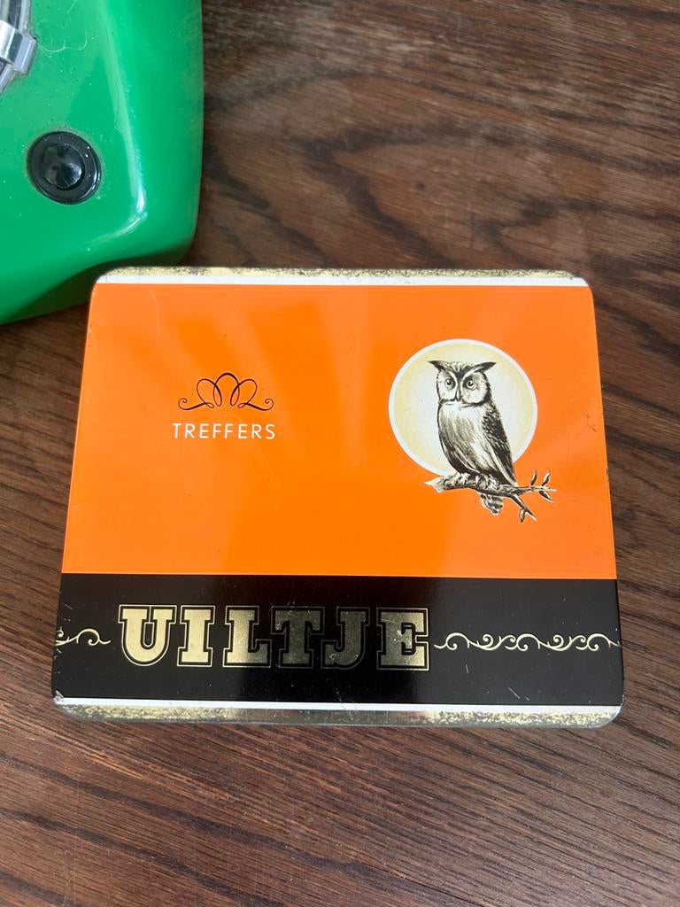 Vintage sigarendoosje uiltje treffers, Ophalen of Verzenden, Overige typen