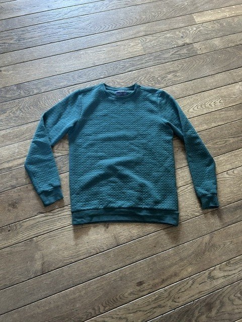i40-Stangata groene heren trui maat small, Kleding | Heren, Truien en Vesten, Ophalen of Verzenden, Gedragen, Maat 46 (S) of kleiner