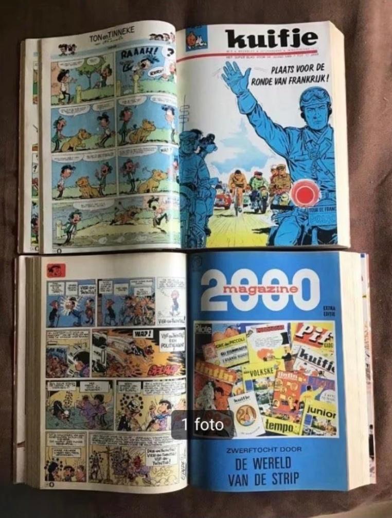 2 ingebonden jaargangen Kuifje, Boeken, Meerdere comics, Ophalen of Verzenden, Gelezen, Europa