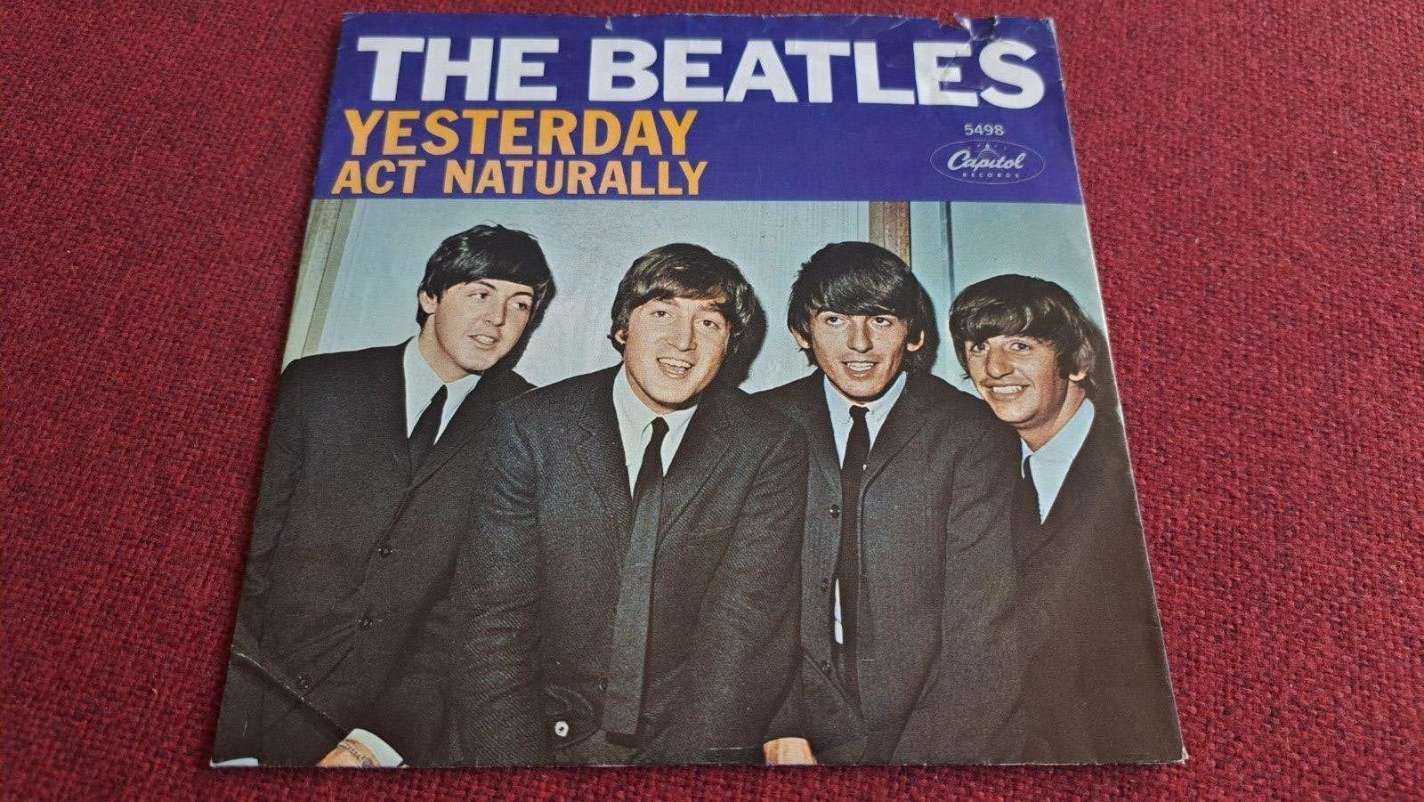The Beatles Yesterday / Act naturally USA Capitol single 7", Ophalen of Verzenden