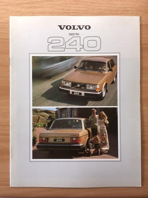 Autofolder/Brochure       Volvo   240  serie     1979     NL, Ophalen of Verzenden, Zo goed als nieuw, Volvo