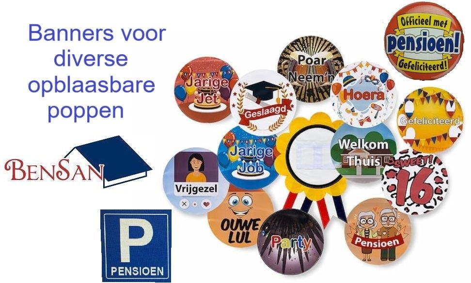 Banners voor sarah of abraham blikvangers bensan enter, Ophalen, Zo goed als nieuw, Abraham of Sarah