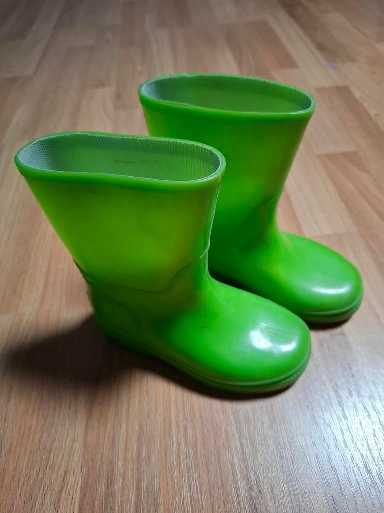 Felgroene regenlaarzen maat 24, Ophalen, Gebruikt, Jongen of Meisje, Laarzen