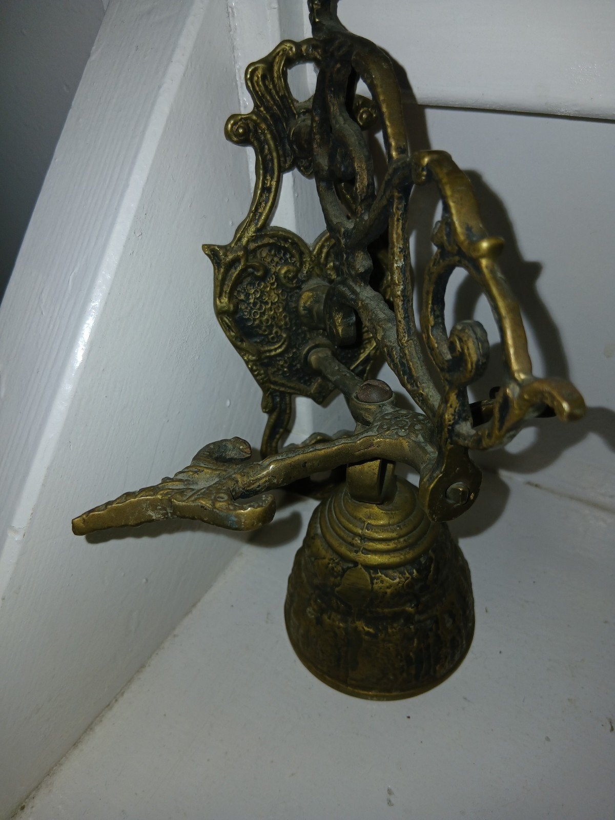 oude messing kloosterbel, Antiek en Kunst, Ophalen of Verzenden