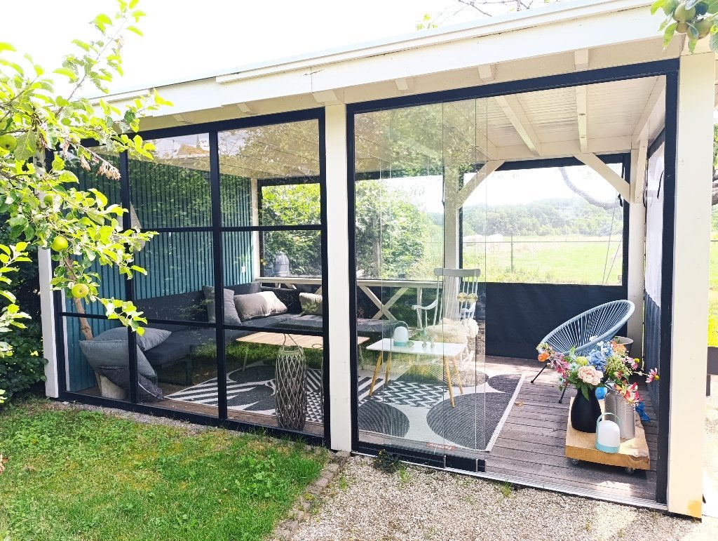Tuinhuis overkapping 5x3 meter, Ophalen, 250 tot 500 cm, Hout, 200 tot 400 cm
