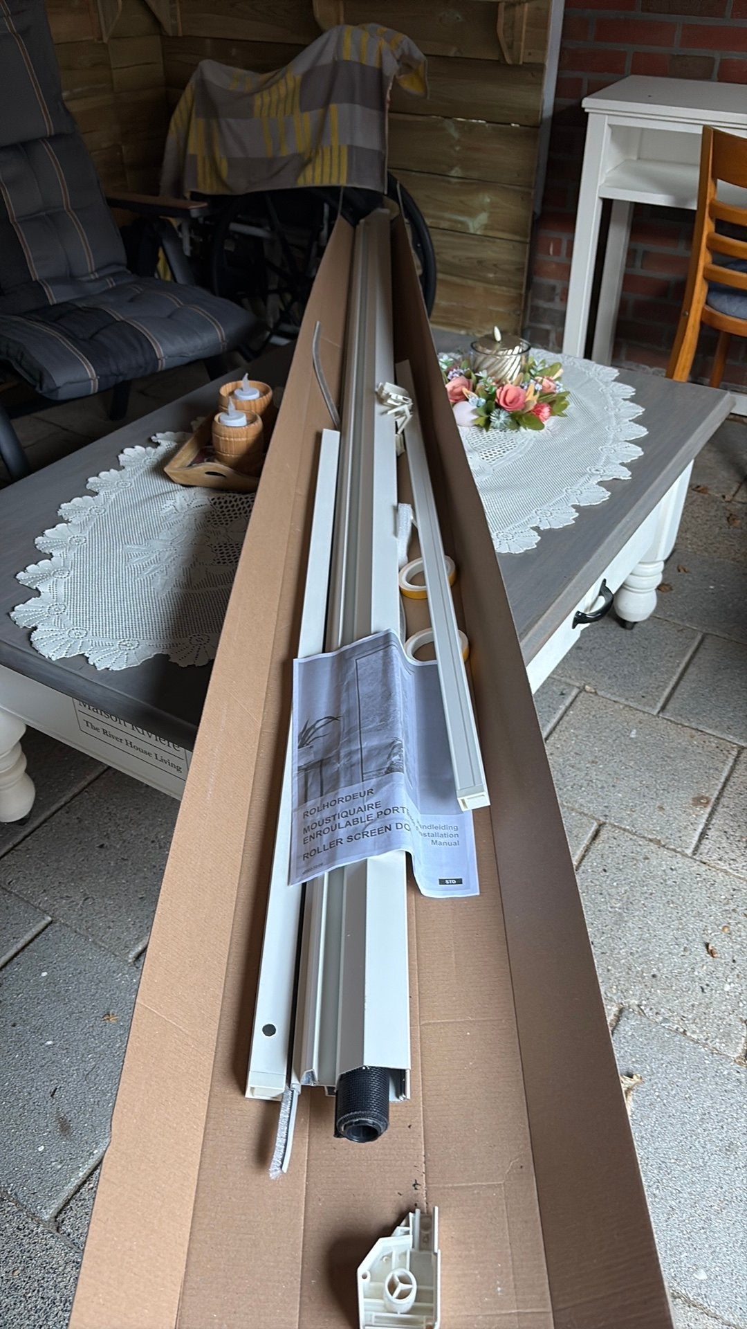 CanDo RSD Comfort Rolhordeur 235x110 Wit - Nieuw, Doe-het-zelf en Verbouw, Deuren en Horren, Kunststof, 215 cm of meer, Hordeur