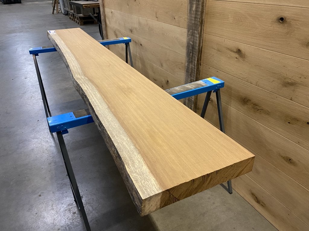 Iroko boomstamblad houten wandplank / badkamerplank, Nieuw, Plank