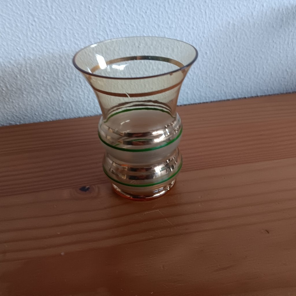 Vaasje/sapglas, jaren 30, Coupier, Ophalen of Verzenden
