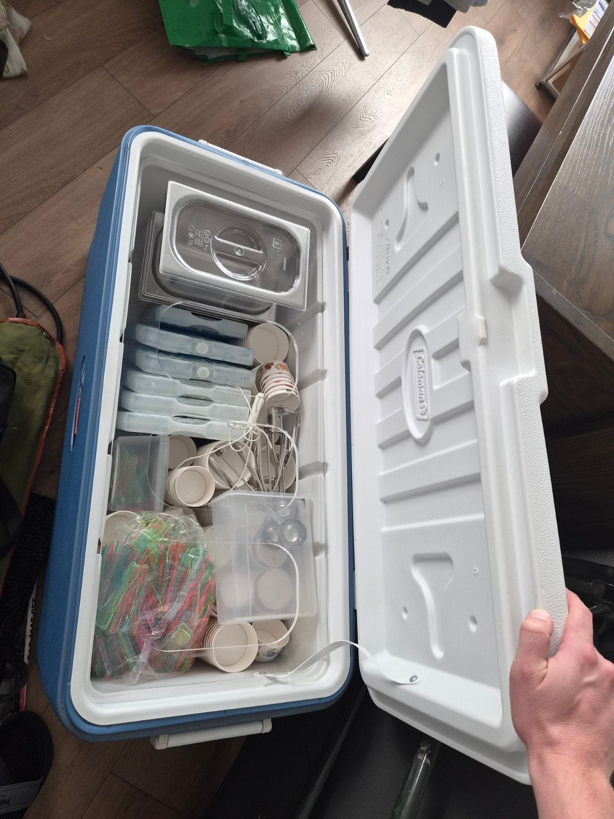 Coleman Koelbox met ijs schep vitrine voor bakfiets, Ophalen of Verzenden, Gebruikt, Koelbox, Koelelement