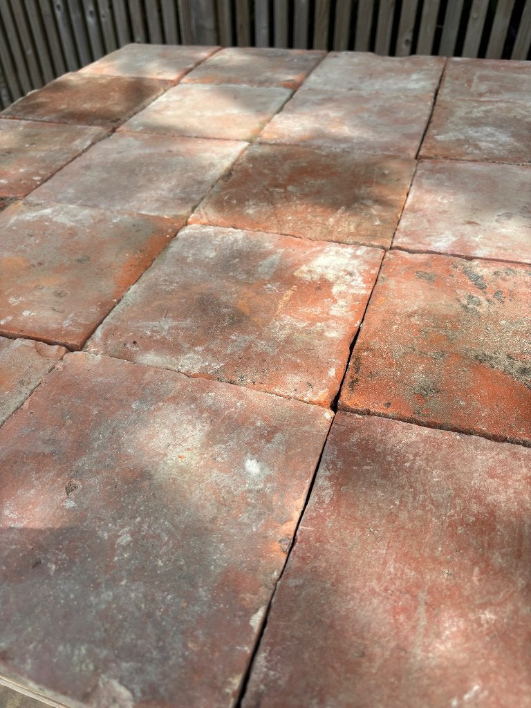 Lot Antieke terracotta tegels. Voor info BELLEN 0474220705, Antiek en Kunst, Antiek | Wandborden en Tegels, Ophalen