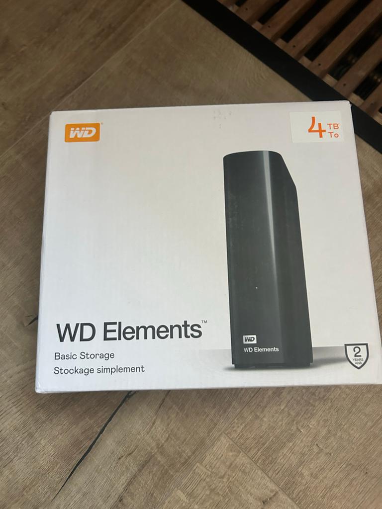 Western Digital 4TB Externe Harde Schijf - Nieuw, Ophalen, Server, HDD, Nieuw