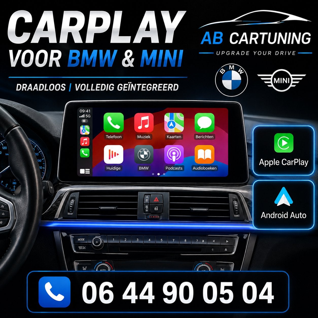 BMW MINI Carplay - alle modellen, Ophalen, Zo goed als nieuw